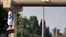 בובת המפגין התלוי, צילום: צילום מסך מטוויטר